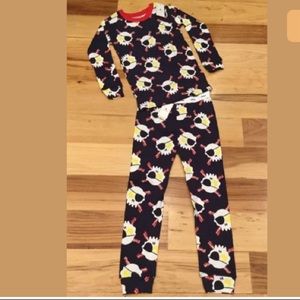 Gap Boys 18-24 Skull Bacon & Eggs 2-Piece Pajamas